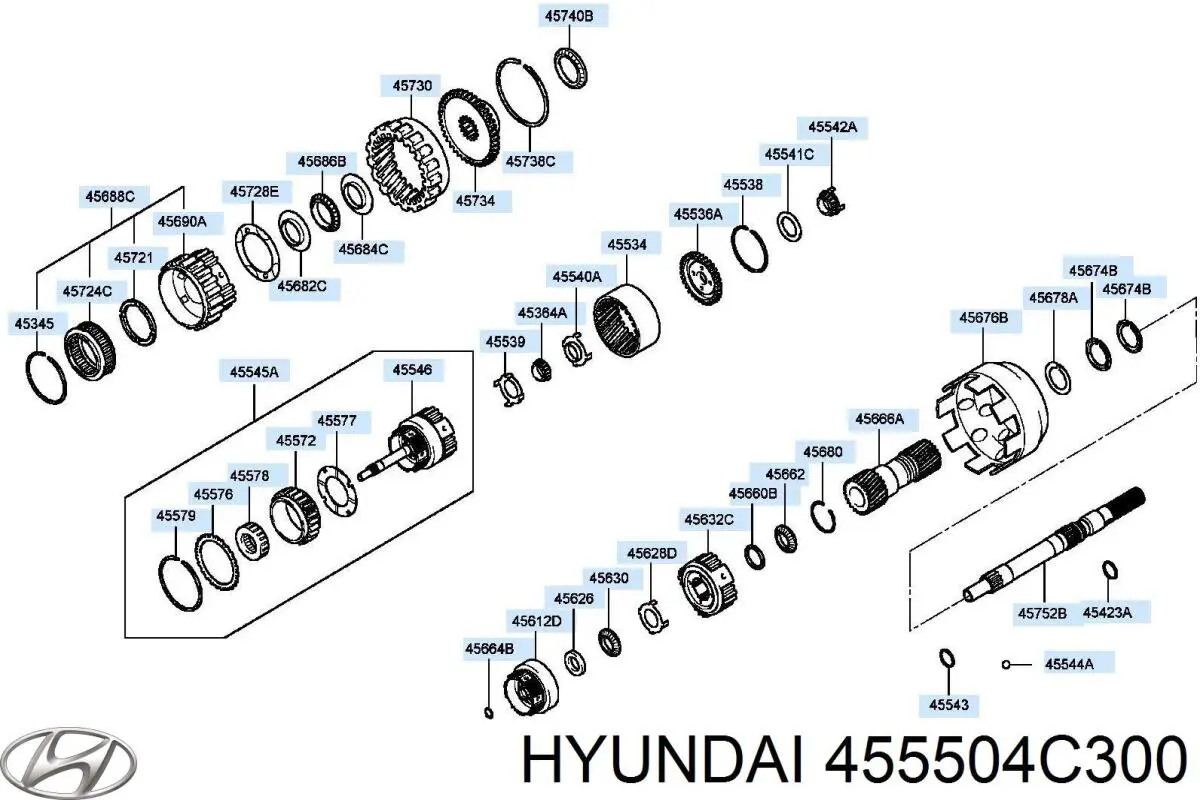  Hyundai/Kia 455504C300 ціна, від  USD