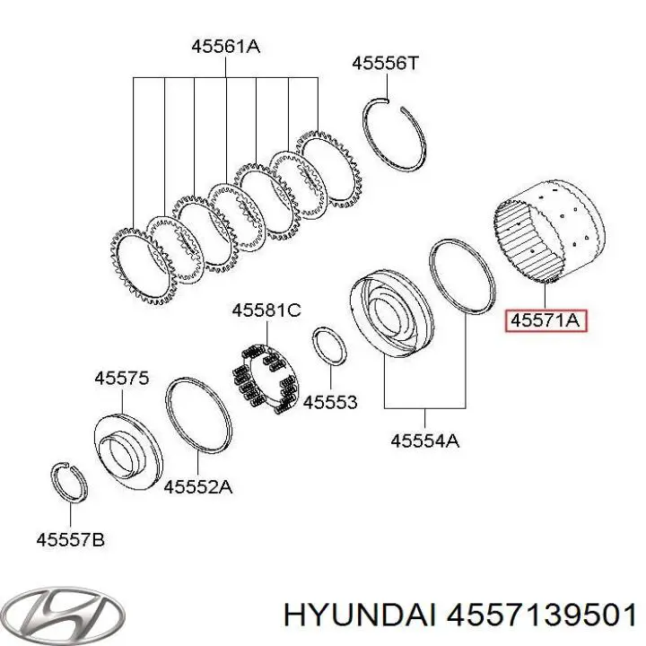 Купити 4557139501 Hyundai/Kia 