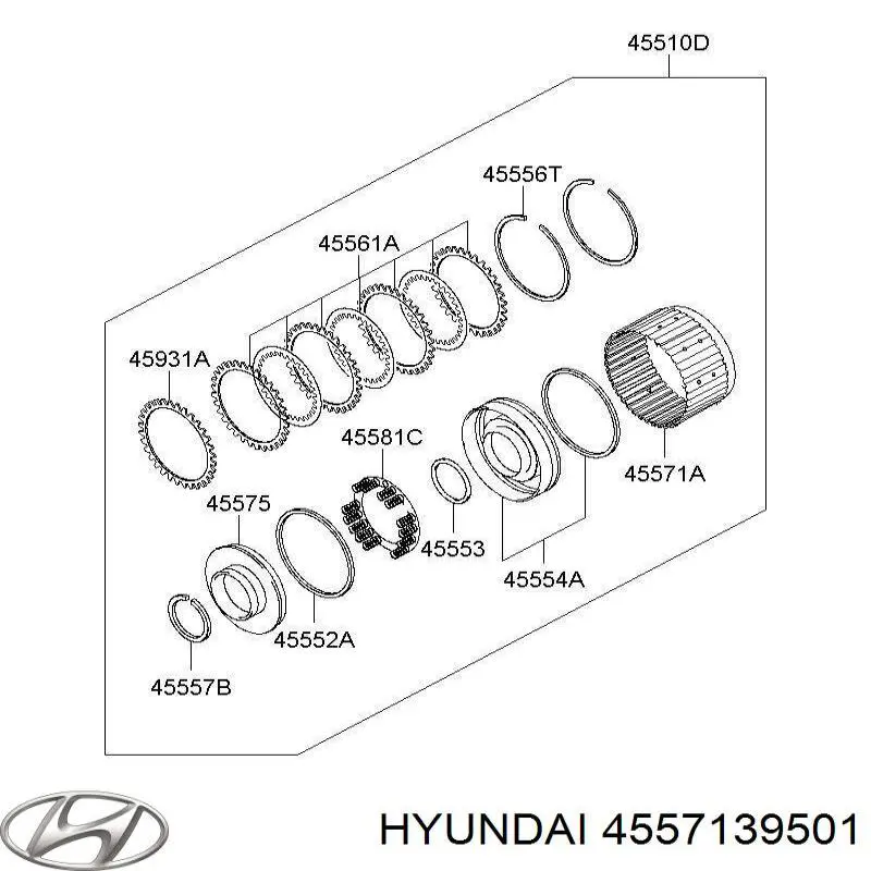  Hyundai/Kia 4557139501 ціна, від 126.66 USD