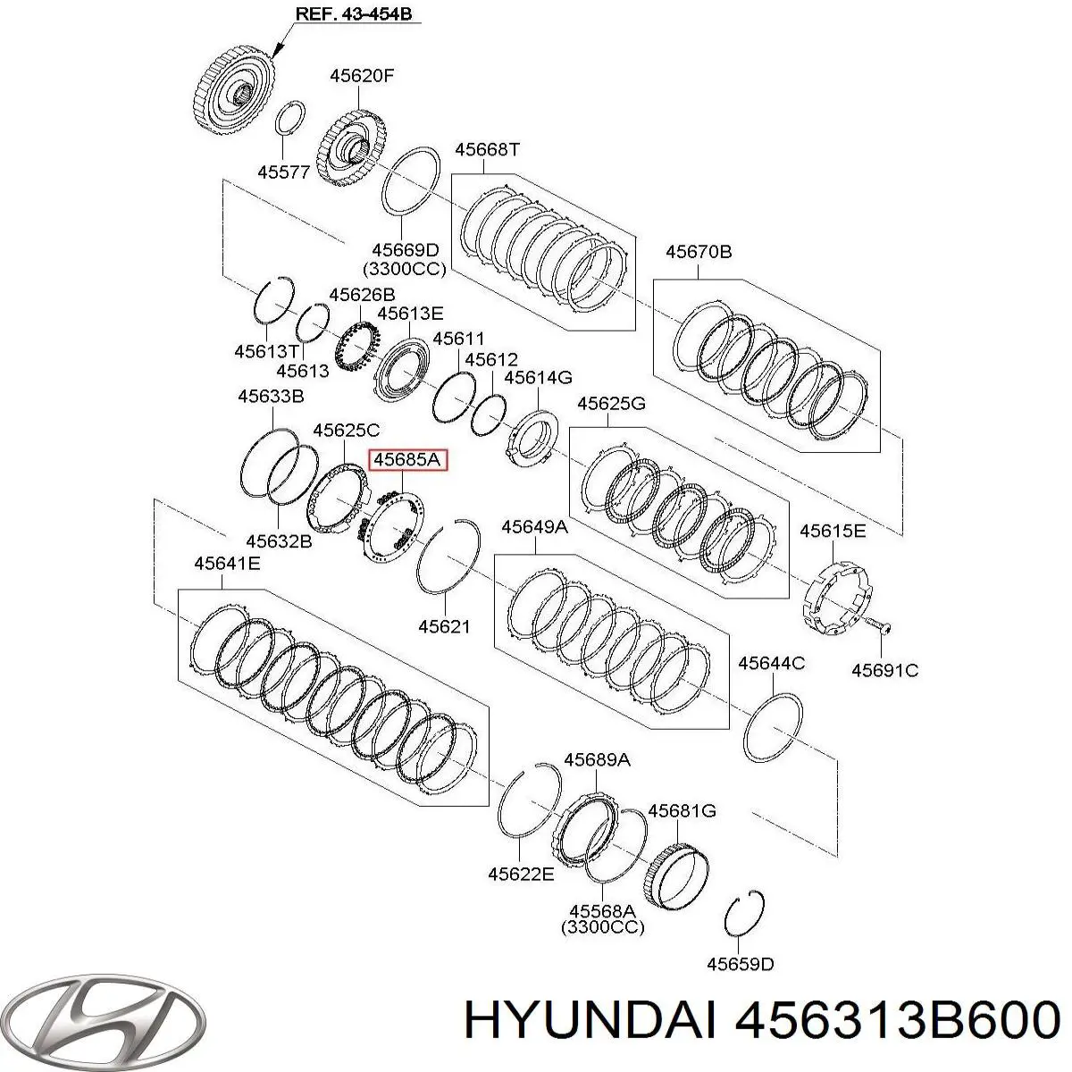  Hyundai/Kia 456313B600 ціна, від 25.33 USD