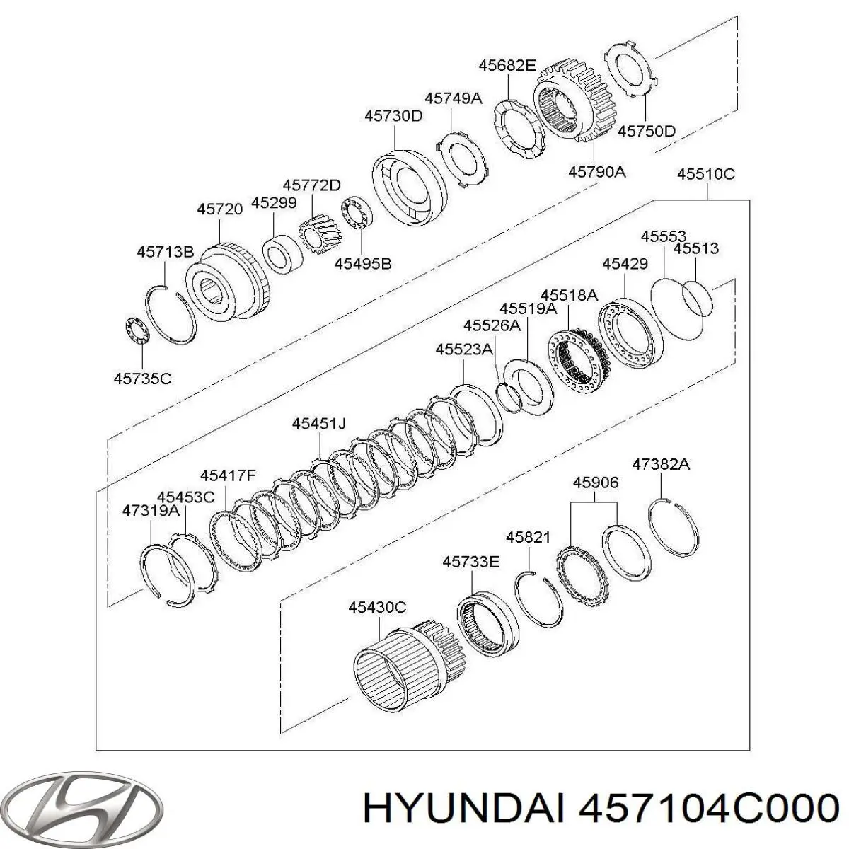  Hyundai/Kia 457104C000 ціна, від 519.51 USD
