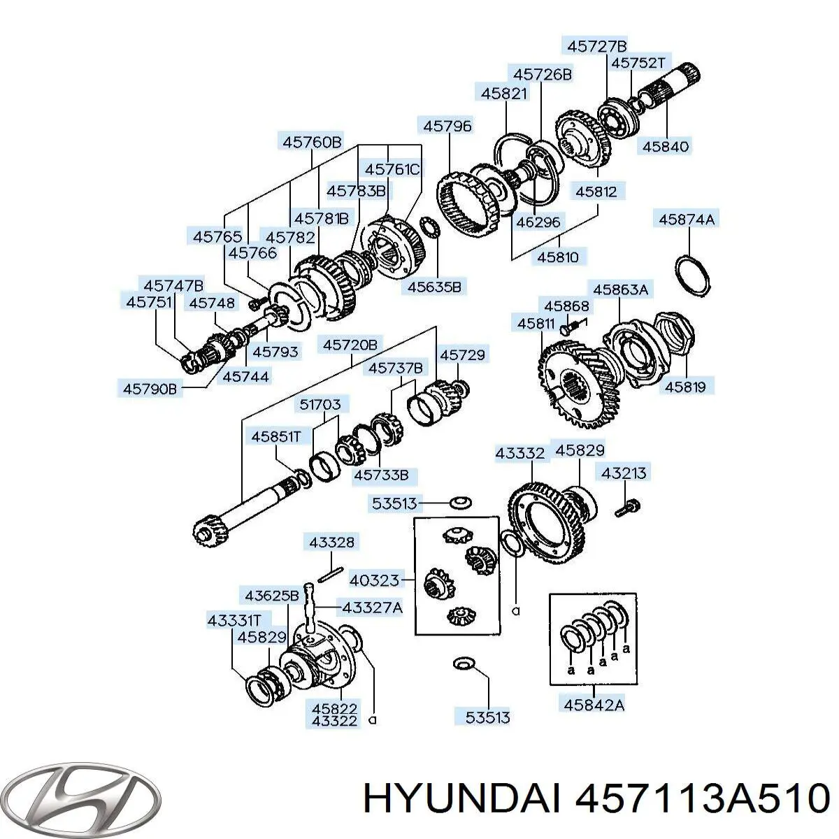  Hyundai/Kia 457113A510 ціна, від 7.45 USD