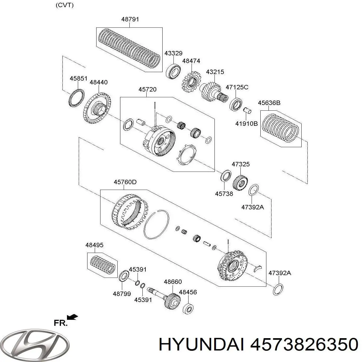 4573826350 Hyundai/Kia Підшипник КПП