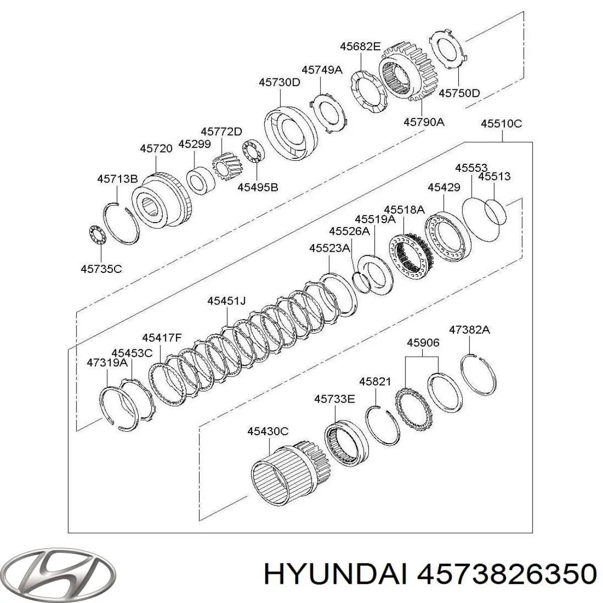 Підшипник КПП Hyundai/Kia 4573826350 ціна, від 32.11 USD
