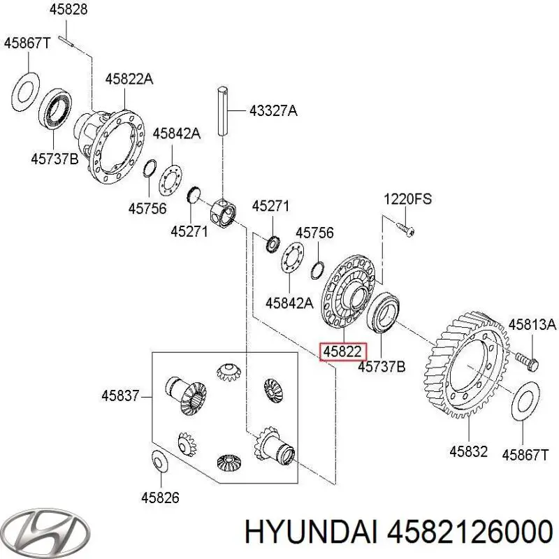  Hyundai/Kia 4582126000 ціна, від 57.00 USD