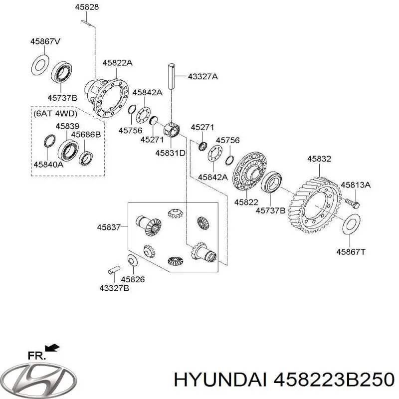 Купити TQ51041 Tqparts Корпус диференціалу переднього моста, сателітів