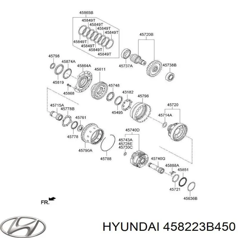 Корпус диференціалу переднього моста Hyundai Santa Fe 2 (CM) (Хендай Санта фе)