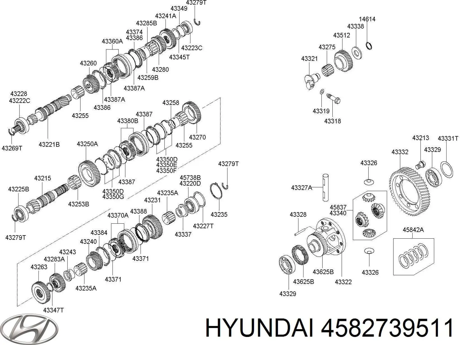  Hyundai/Kia 4582739511 ціна, від 25.97 USD