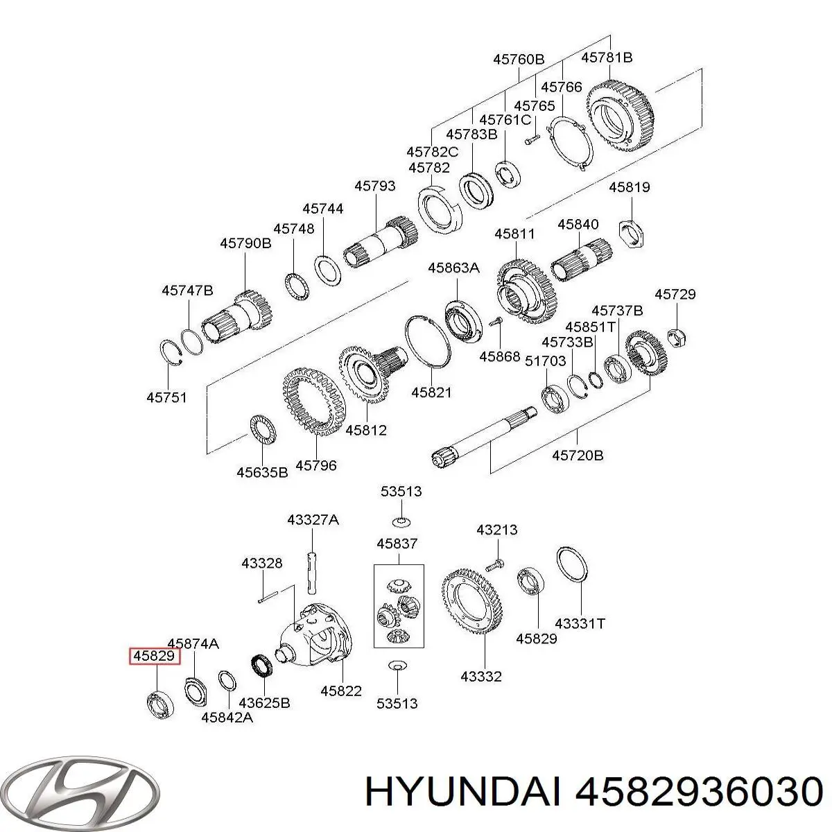4582936050 Hyundai/Kia підшипник кпп