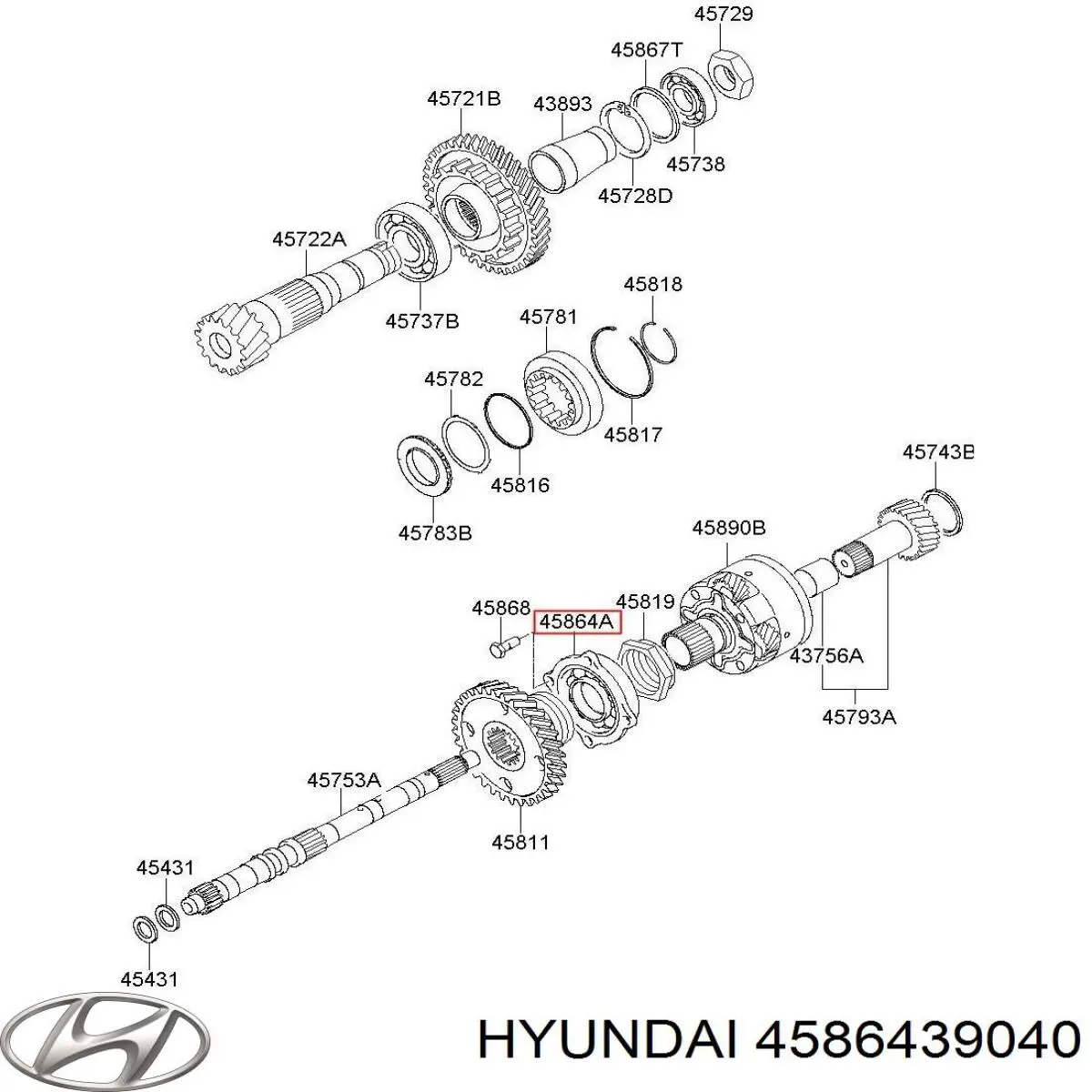 Купити 4586439040 Hyundai/Kia 
