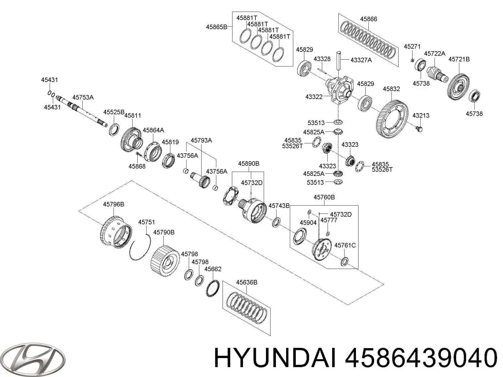  Hyundai/Kia 4586439040 ціна, від 109.12 USD