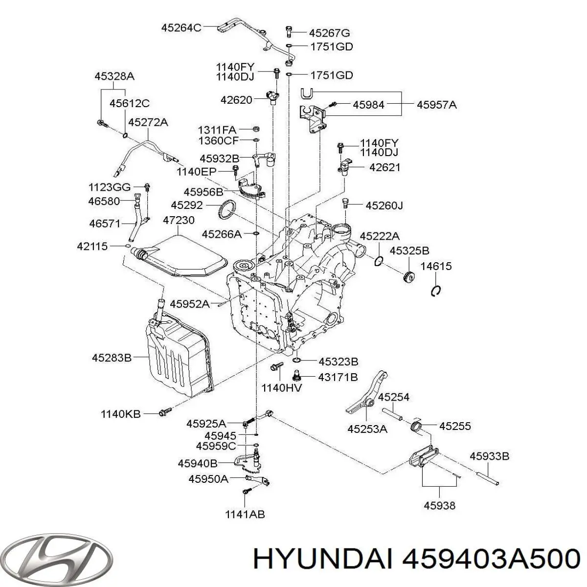  Hyundai/Kia 459403A500 ціна, від 25.33 USD