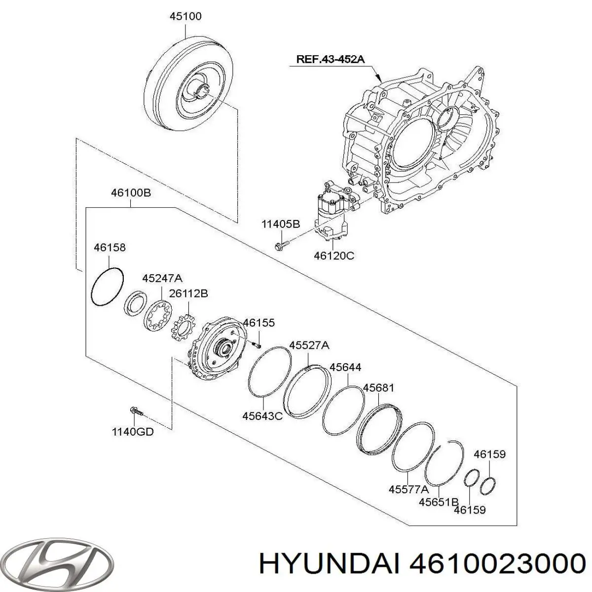  Hyundai/Kia 4610023000 ціна, від 265.01 USD