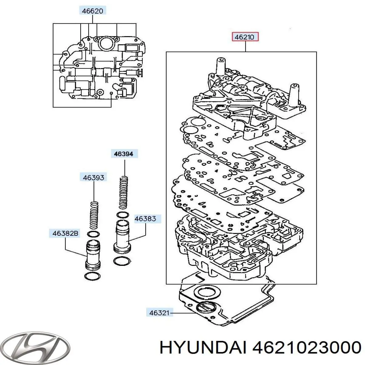 Купити 4621023000 Hyundai/Kia Блок клапанів АКПП