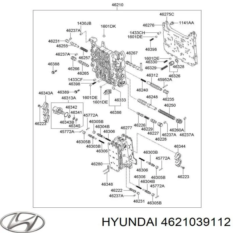 4621039112 Hyundai/Kia Блок клапанів АКПП