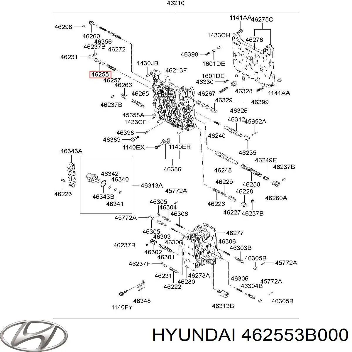  Hyundai/Kia 462553B000 ціна, від 10.10 USD