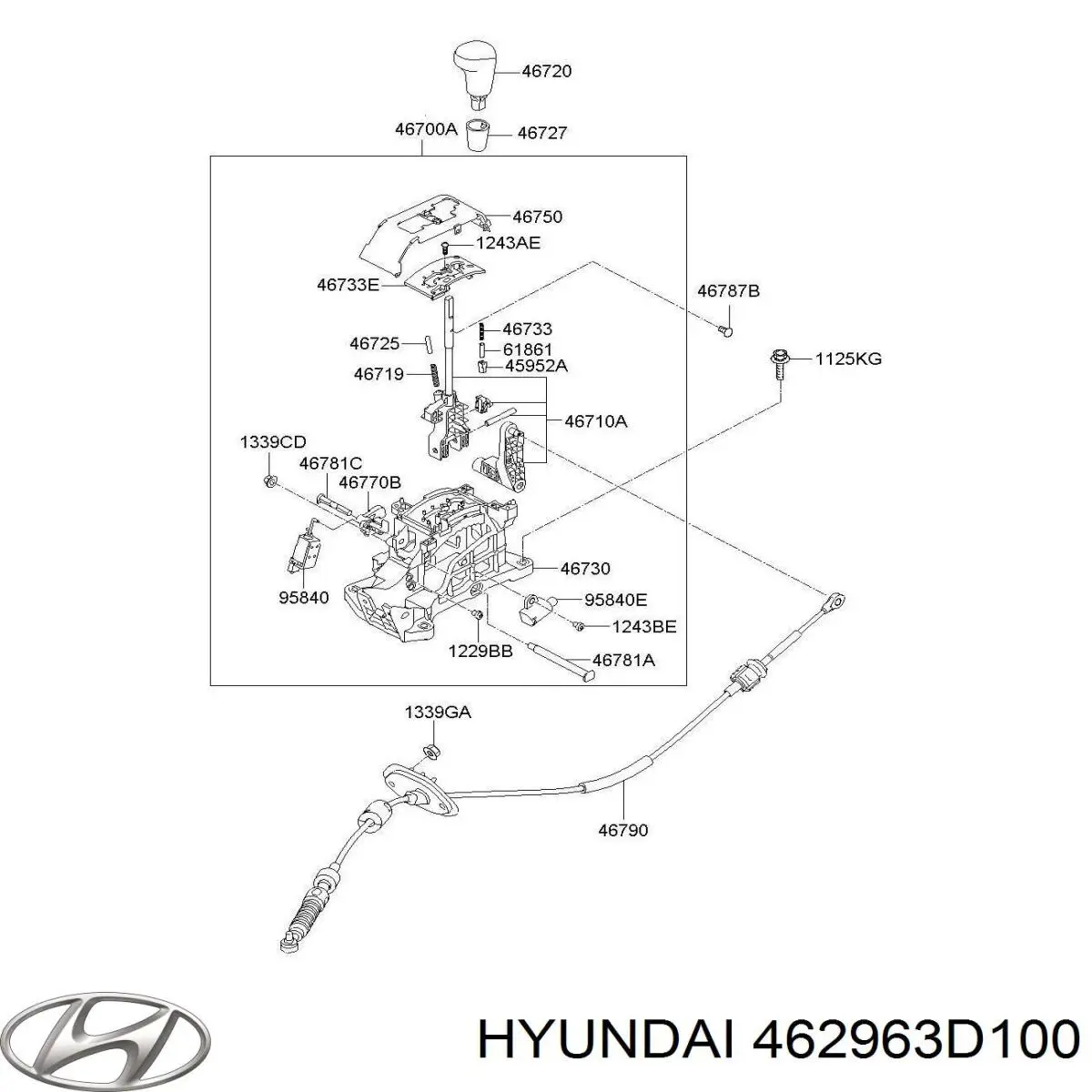  Hyundai/Kia 462963D100 ціна, від 83.03 USD