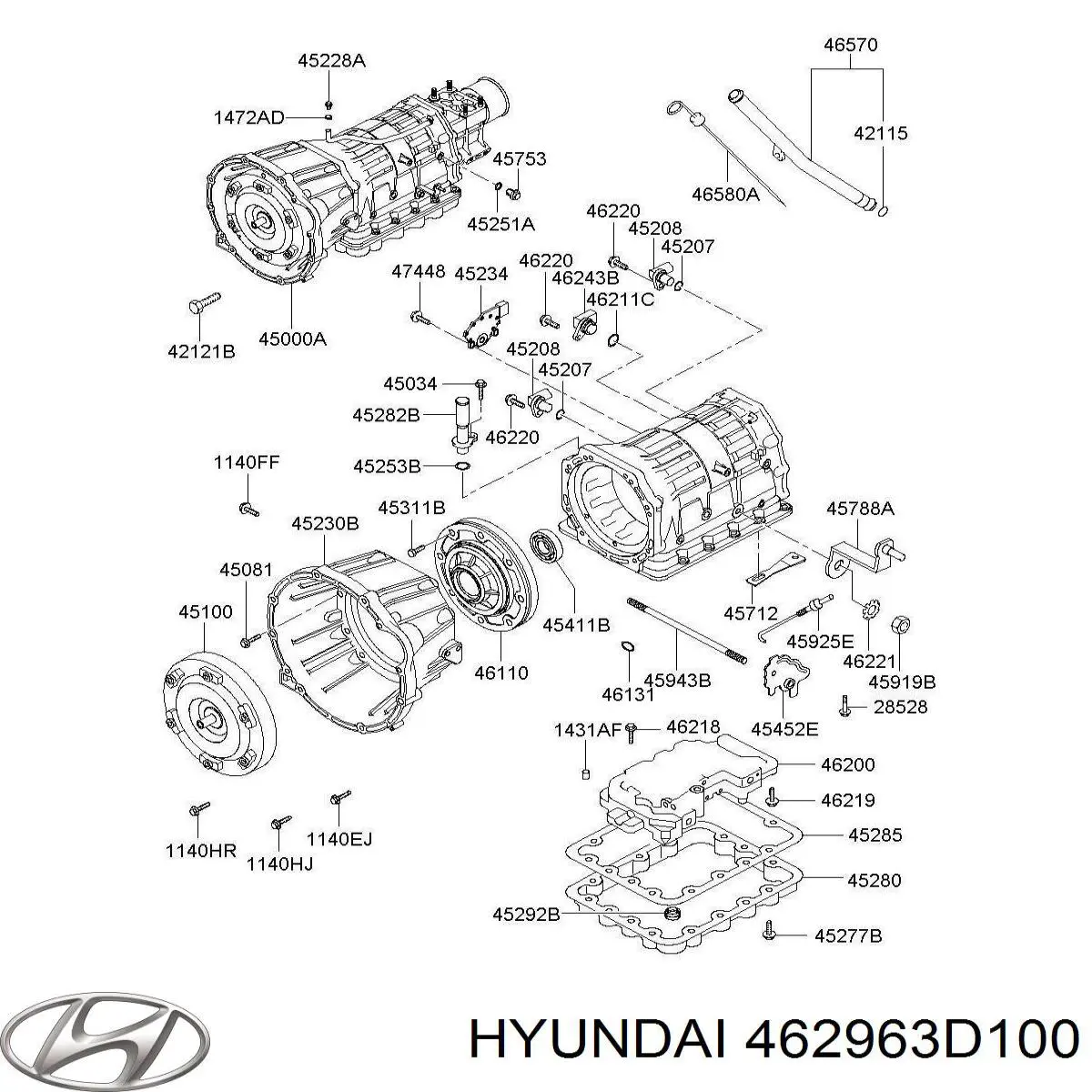 Hyundai/Kia 462963D100 ціна, від 83.03 USD