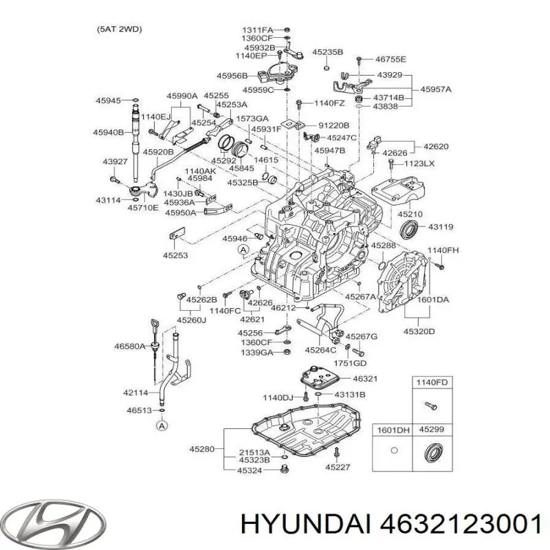 Купити 4632123001 Hyundai/Kia Масло і фільтр в коробку автомат 