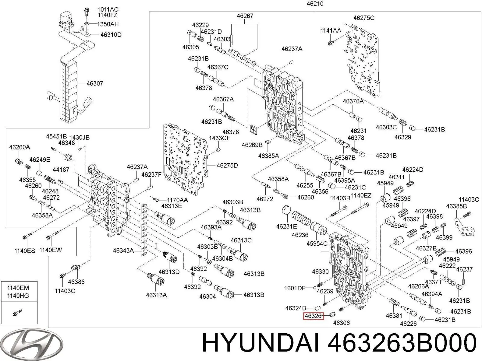 Купити 463263B000 Hyundai/Kia Масло і фільтр в коробку автомат 