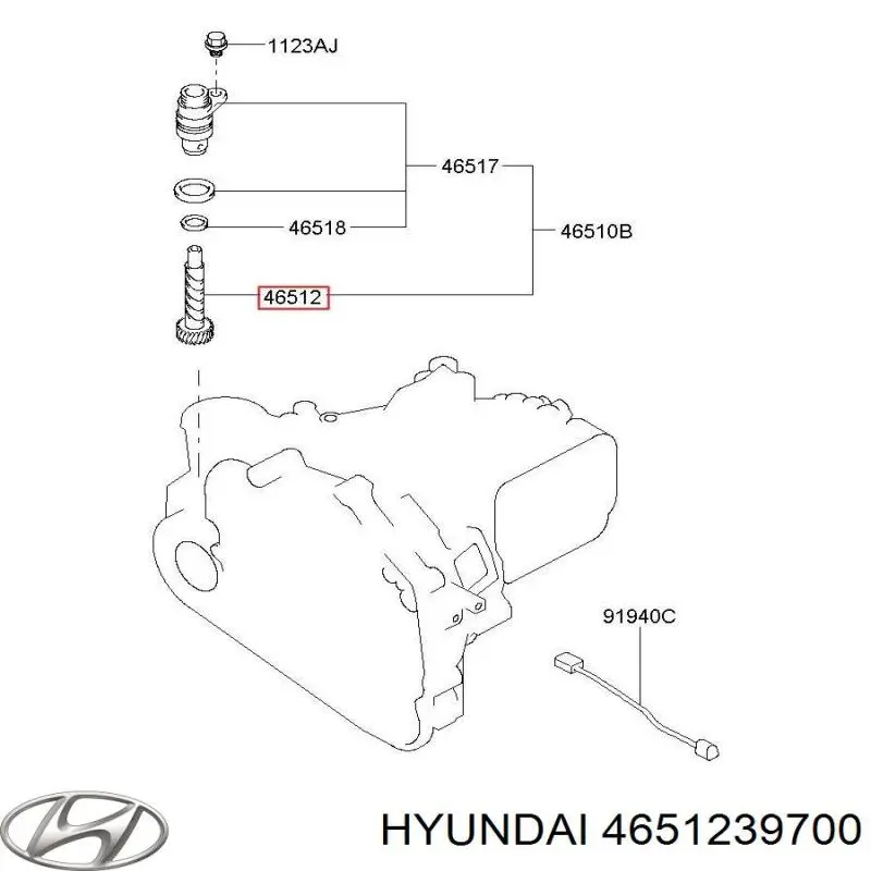 Купити 4651239700 Hyundai/Kia Шестерня спідометра, ведена