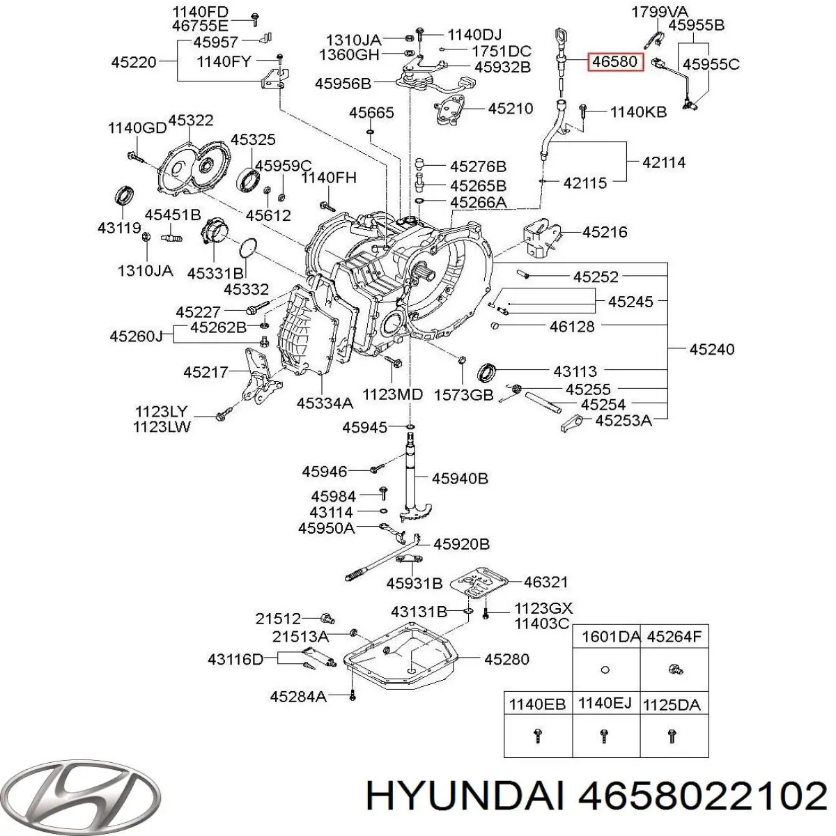 Щуп-індикатор рівня масла в двигуні Hyundai/Kia 4658022103 ціна, від  USD
