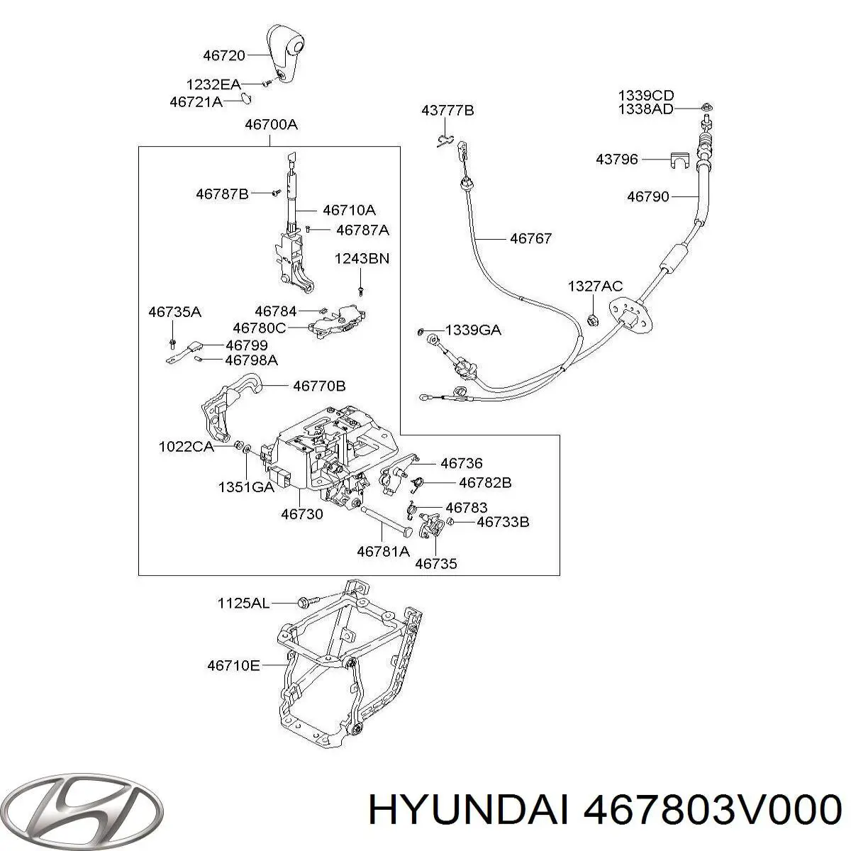  Hyundai/Kia 467803V000 ціна, від 42.41 USD