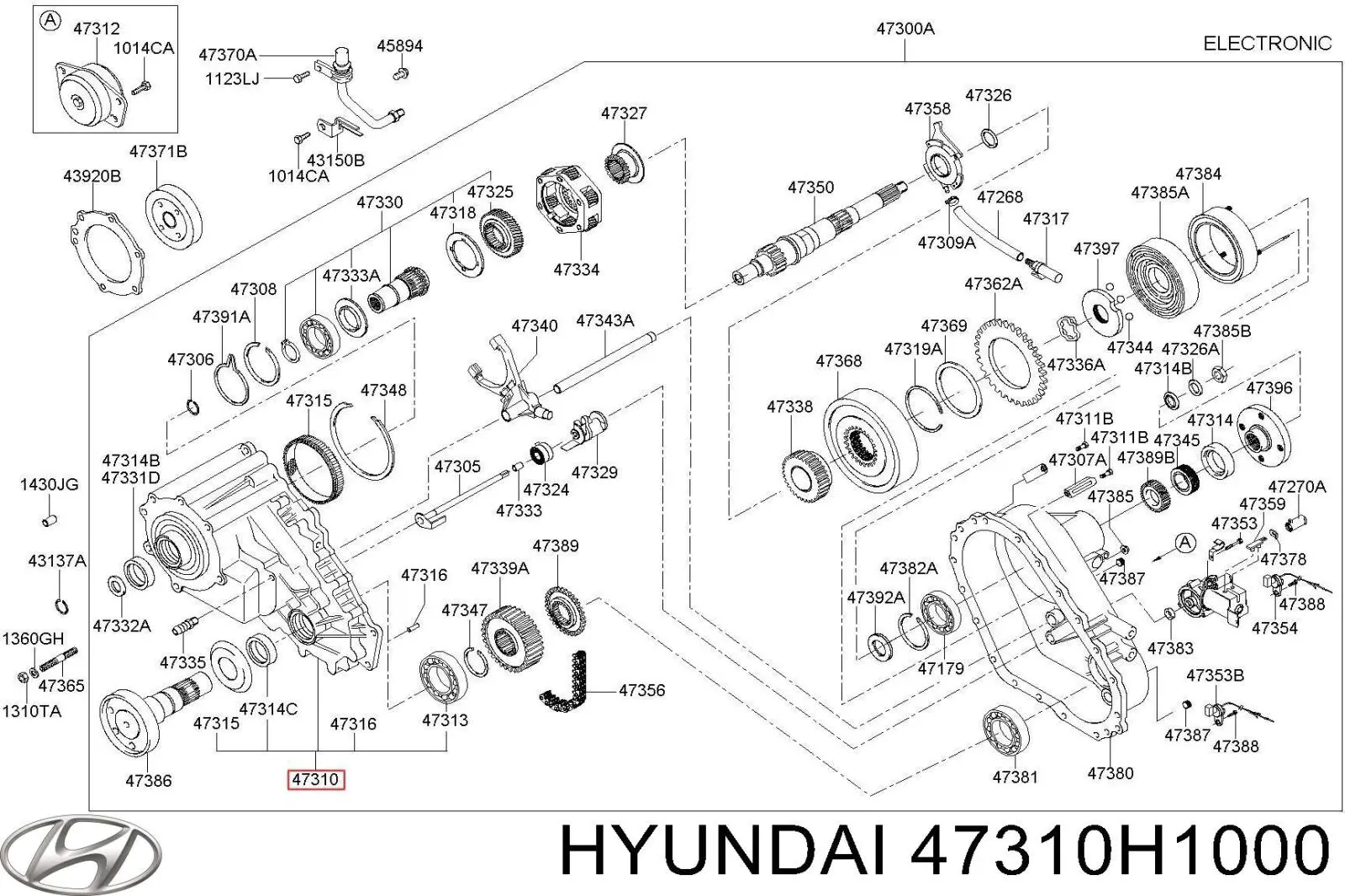  Hyundai/Kia 47310H1000 ціна, від 103.87 USD