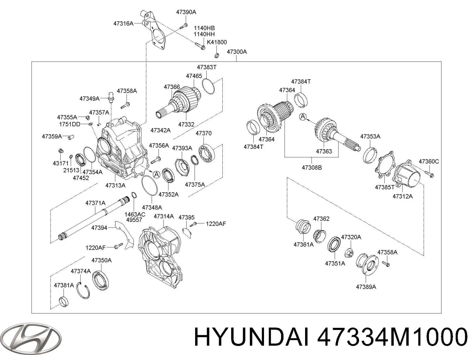  Hyundai/Kia 473344B000 ціна, від 53.53 USD