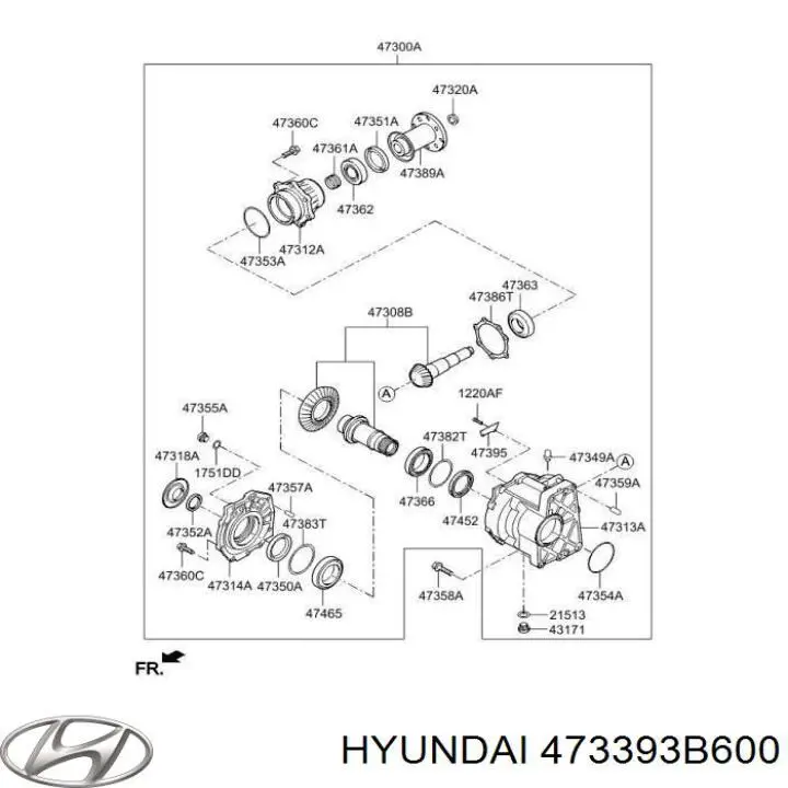 Ремкомплект роздавальної коробки Tqparts TQ51123 ціна, від 248.39 USD