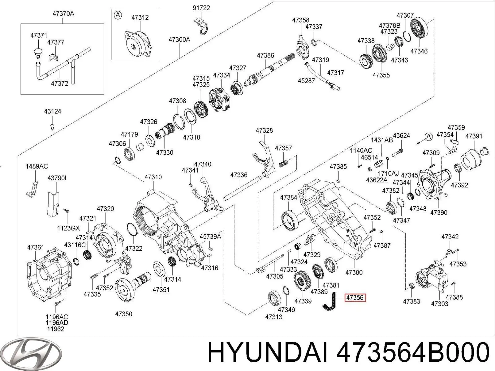 Ланцюг приводу роздавальної коробки SAT ST473564B000 ціна, від 149.27 USD