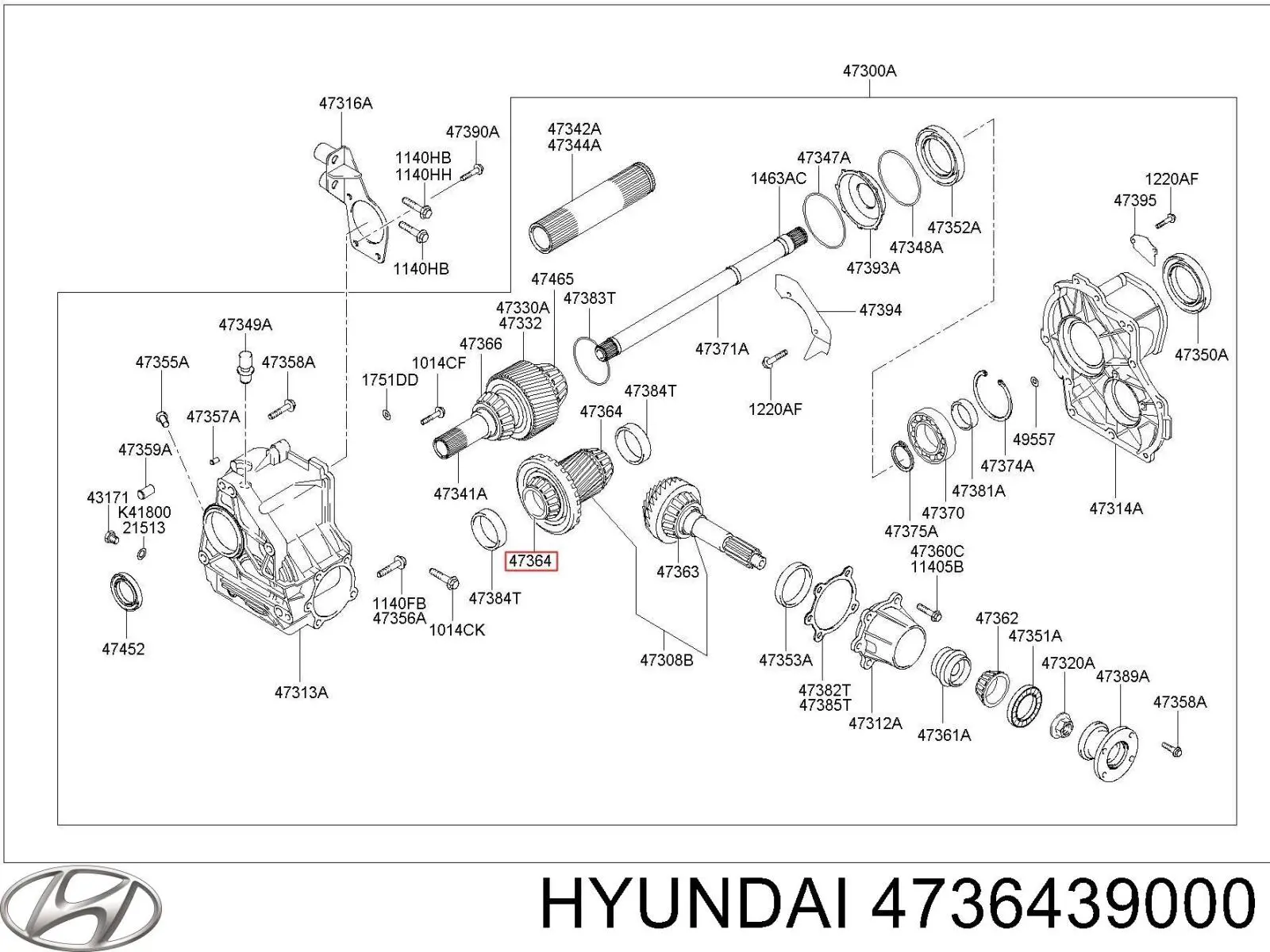  Hyundai/Kia 4736439000 ціна, від 66.30 USD