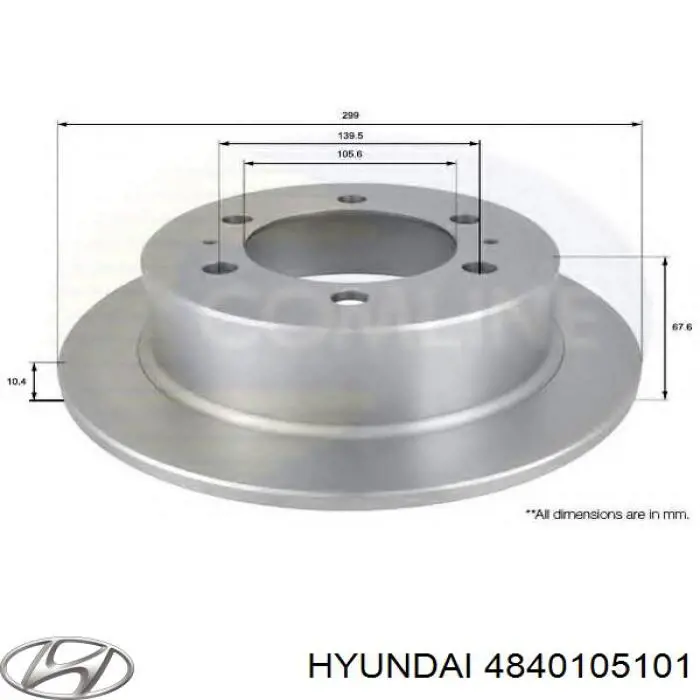 4840105101 Hyundai/Kia Дискові гальма