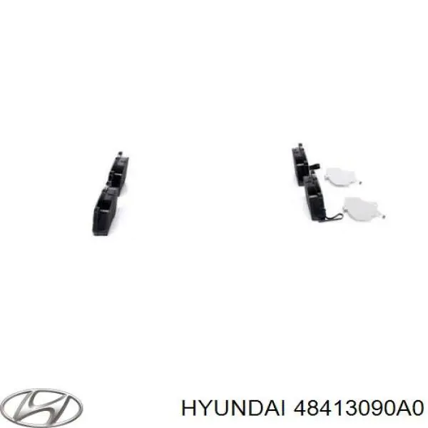 Задні гальмівні колодки Hyundai/Kia 48413090A0 ціна, від 21.44 USD