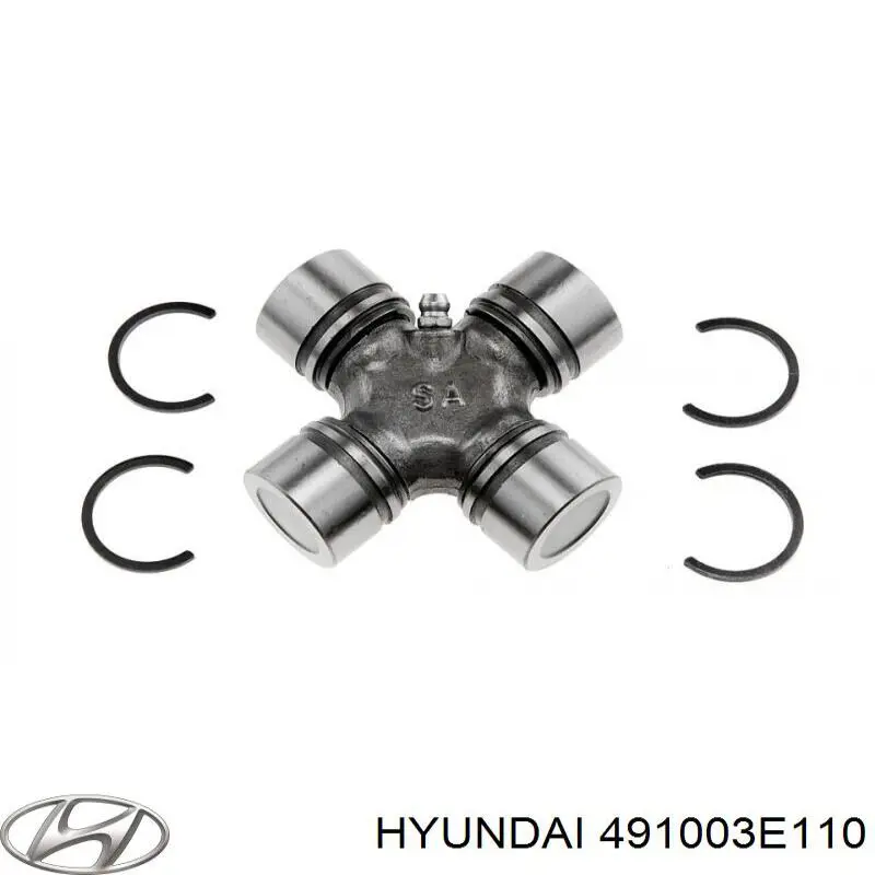 491003E110 Hyundai/Kia вал карданний, передній