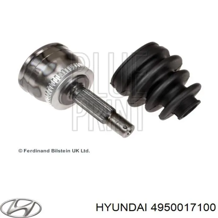 Піввісь передня ліва Hyundai/Kia 4950017150