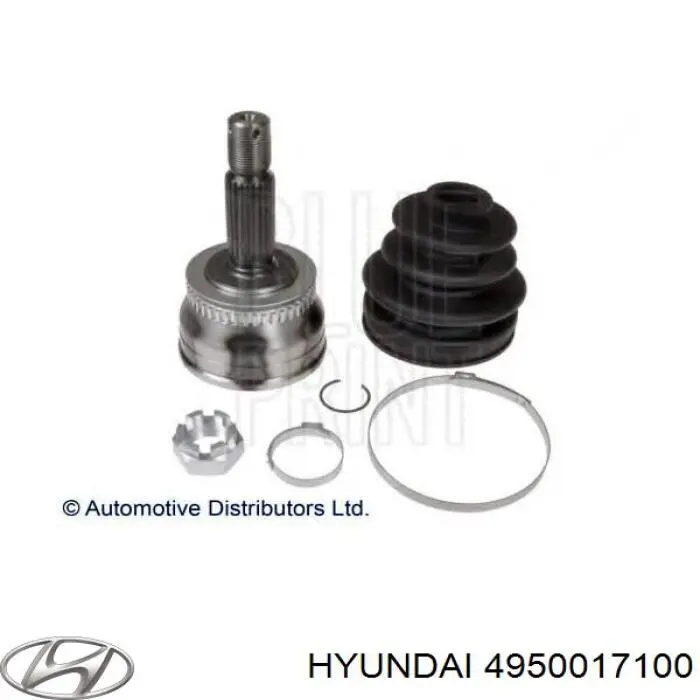Привід передній лівий Hyundai/Kia 4950017150 ціна, від 140.61 USD