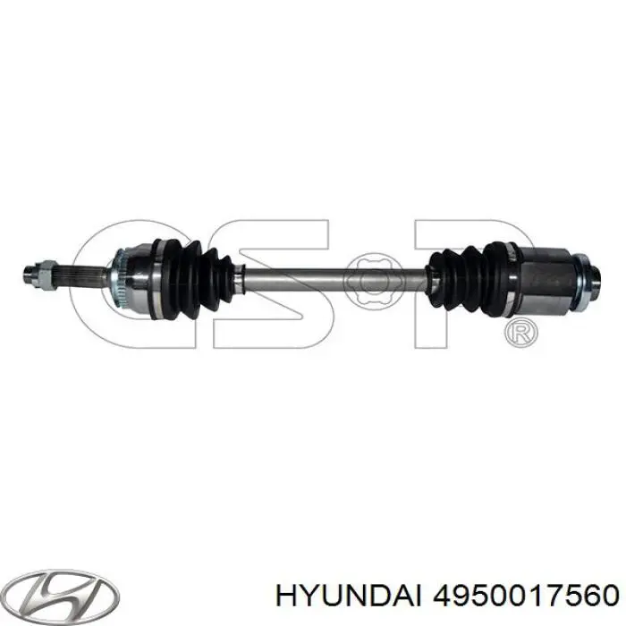 Піввісь передня, права Hyundai/Kia 4950017560 ціна, від 79.01 USD