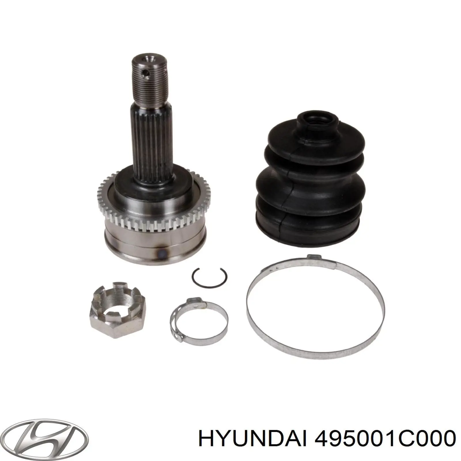 Привід передній лівий Hyundai/Kia 495001C000 ціна, від 17.58 USD