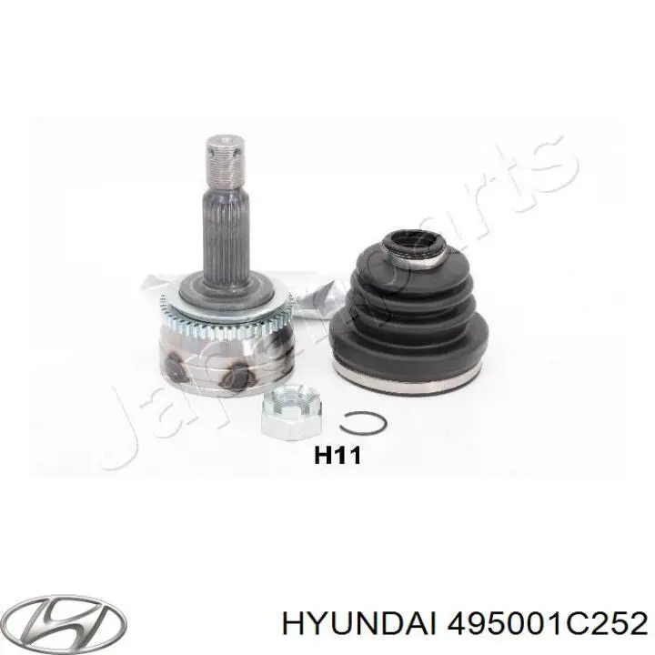  Ліва піввісь Hyundai Getz 
