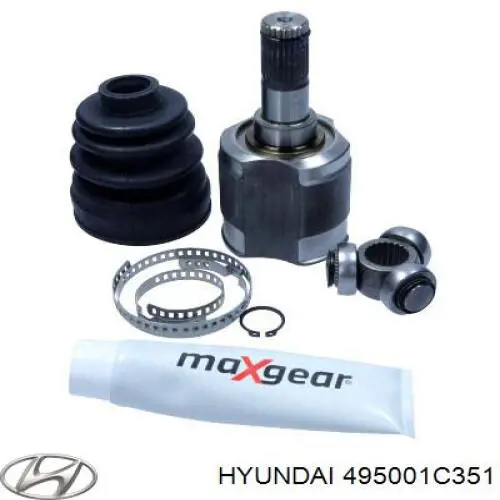 Ліва піввісь 495001C351 Hyundai/Kia