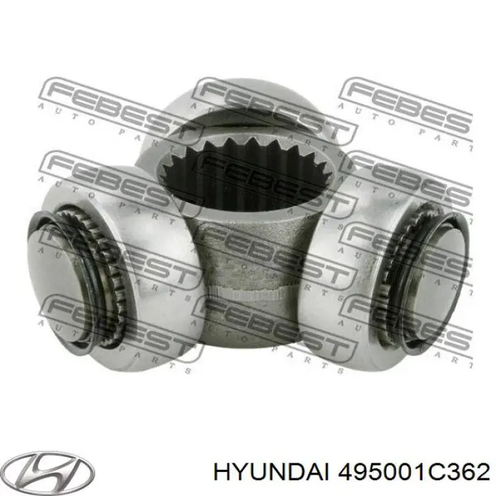 Піввісь права 495001C360 Hyundai/Kia