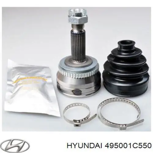 Привід передній лівий Hyundai/Kia 495001C550 ціна, від 19.41 USD