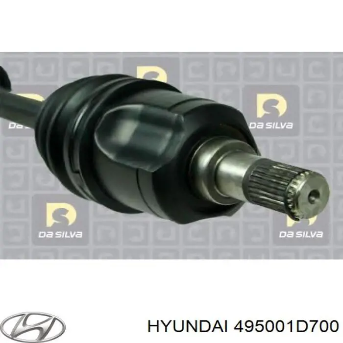 Піввісь передня, права Hyundai/Kia 495001D700 ціна, від 93.26 USD