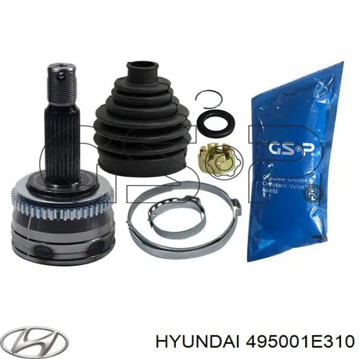Привід передній лівий Hyundai/Kia 495001E310 ціна, від 98.80 USD