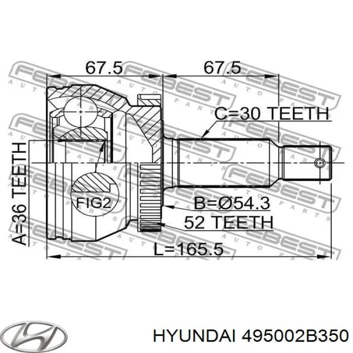  495002B350 Hyundai/Kia