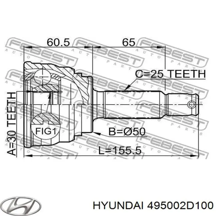  495002D100 Hyundai/Kia