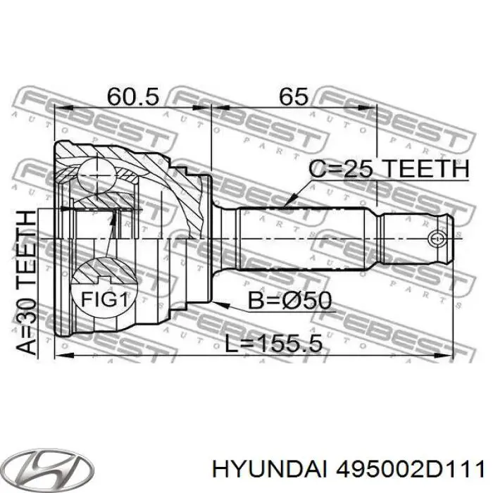 Купити 495002D112 Hyundai/Kia 
