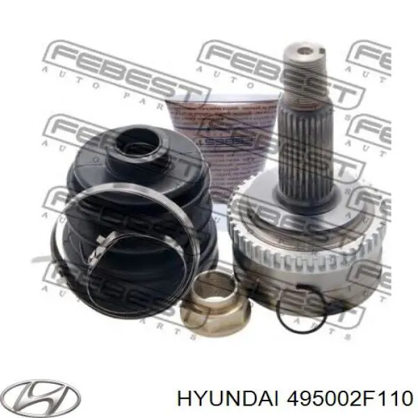 Піввісь передня, права Hyundai/Kia 495002F110 ціна, від 101.72 USD