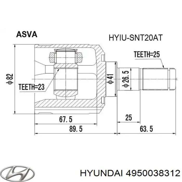  4950038312 Hyundai/Kia